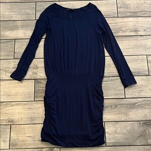 Banana Republic Midnight Blue Long Sleeve Dress